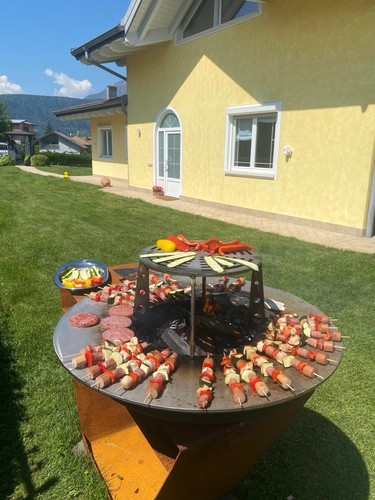 Barbecue corten base - barbecue,