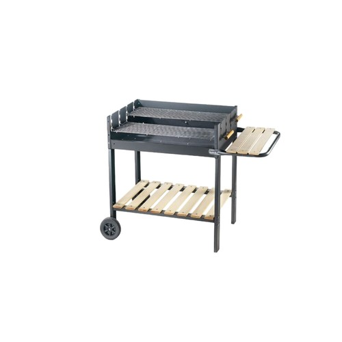Barbecue carbone con doppia - a,
